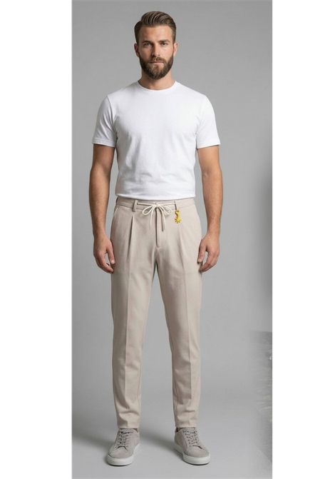 Pantalone Manuel Ritz in cotone stretch MANUEL RITZ | Pantaloni | 3832P1688MC 25327221